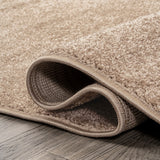 Haze Solid Low-pile Area Rug Beige