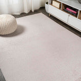Haze Solid Low-pile Area Rug Beige