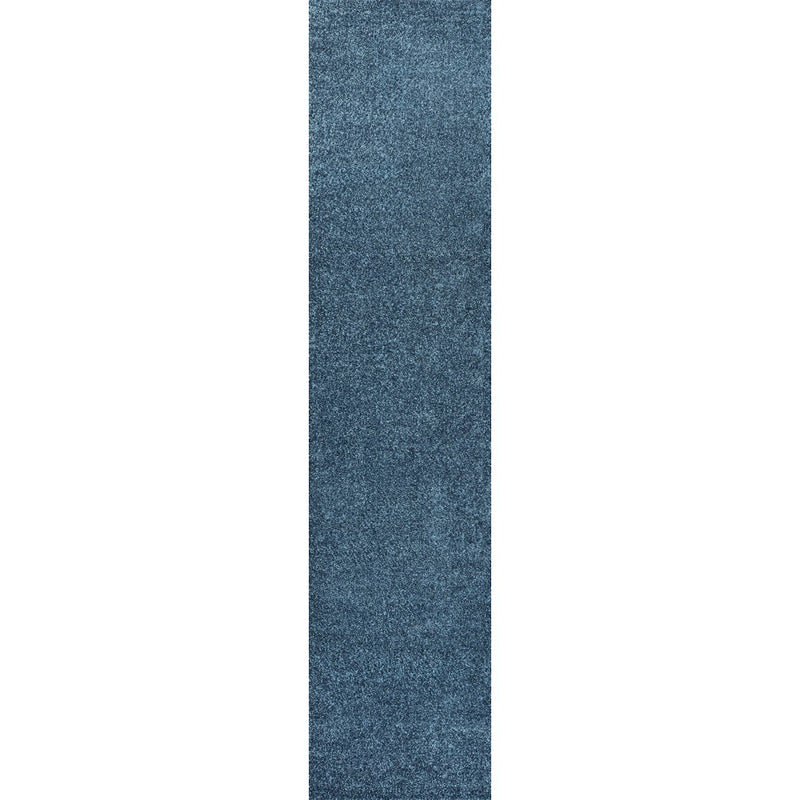 Haze Solid Low-pile Area Rug Turquoise