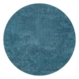 Haze Solid Low-pile Area Rug Turquoise