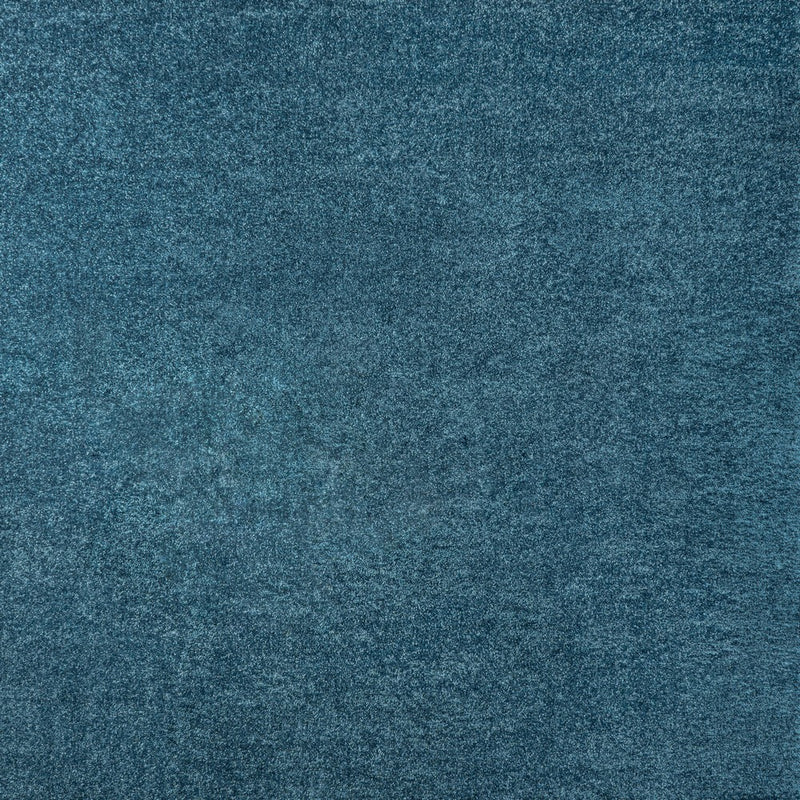 Haze Solid Low-pile Area Rug Turquoise