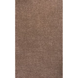 Haze Solid Low-Pile Area Rug Brown