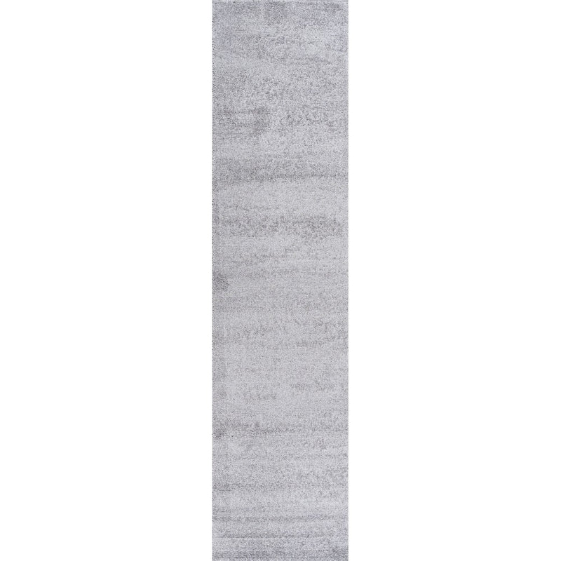 Haze Solid Low-pile Area Rug Light Gray