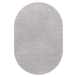 Haze Solid Low-pile Area Rug Light Gray