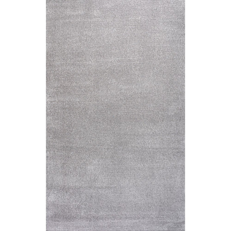 Haze Solid Low-pile Area Rug Light Gray