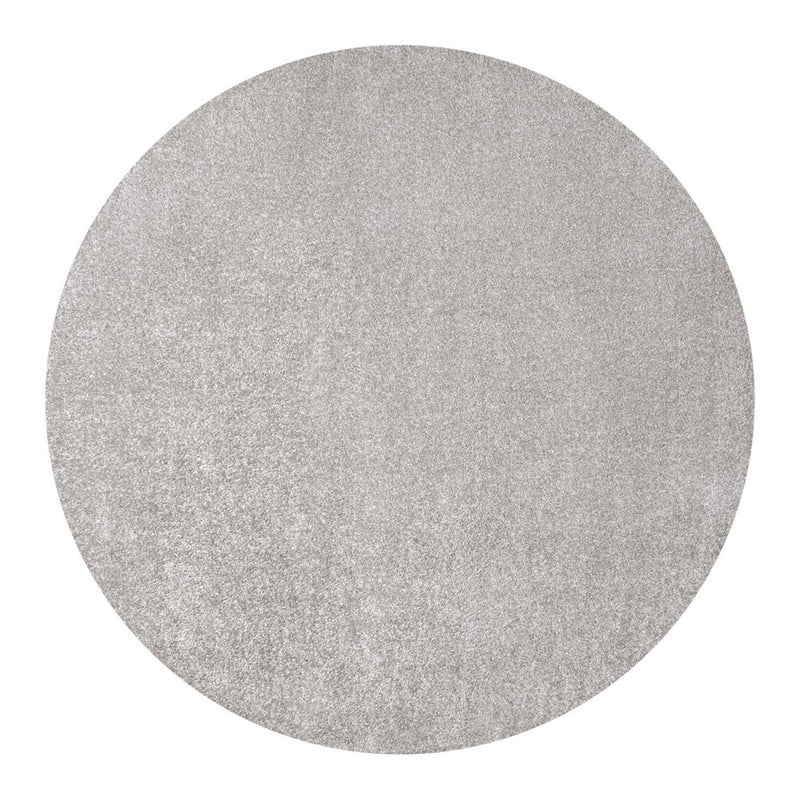 Haze Solid Low-pile Area Rug Light Gray