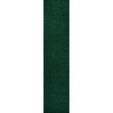 Haze Solid Low-pile Area Rug Emerald