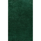 Haze Solid Low-pile Area Rug Emerald