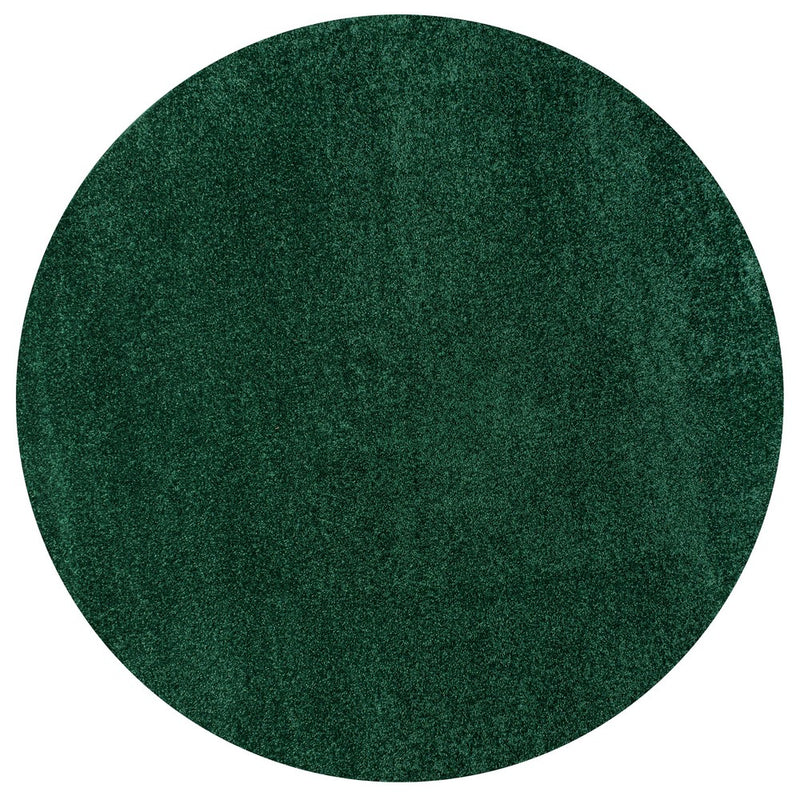Haze Solid Low-pile Area Rug Emerald