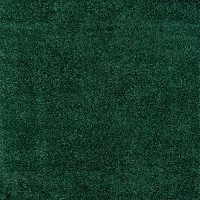 Haze Solid Low-pile Area Rug Emerald