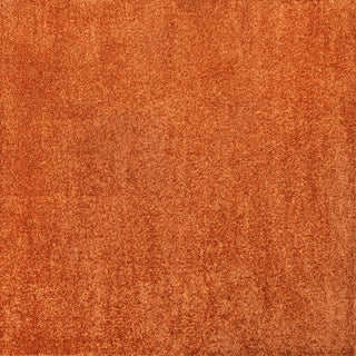 Haze Solid Low-pile Area Rug Orange