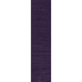Haze Solid Low-pile Area Rug Purple