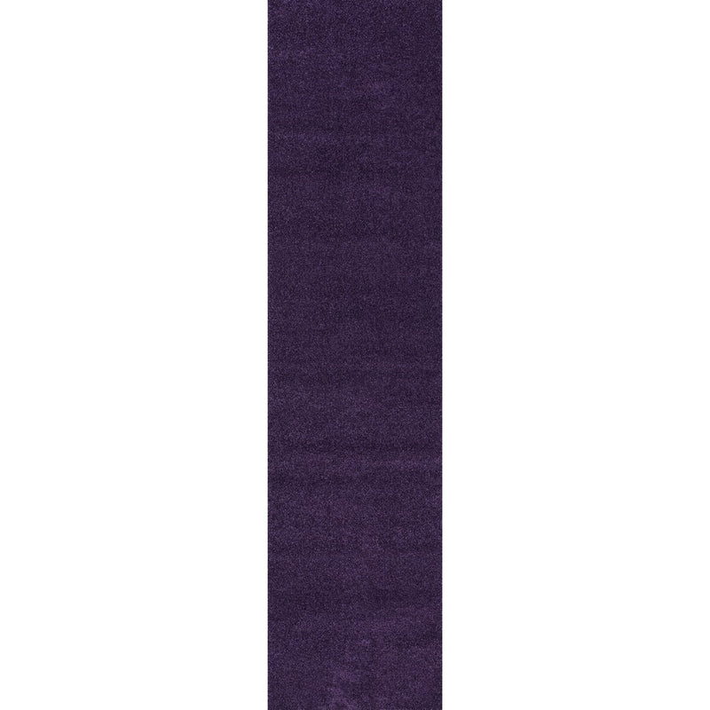Haze Solid Low-pile Area Rug Purple