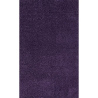 Haze Solid Low-pile Area Rug Purple