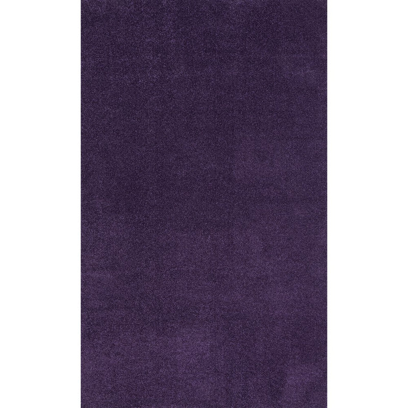 Haze Solid Low-pile Area Rug Purple