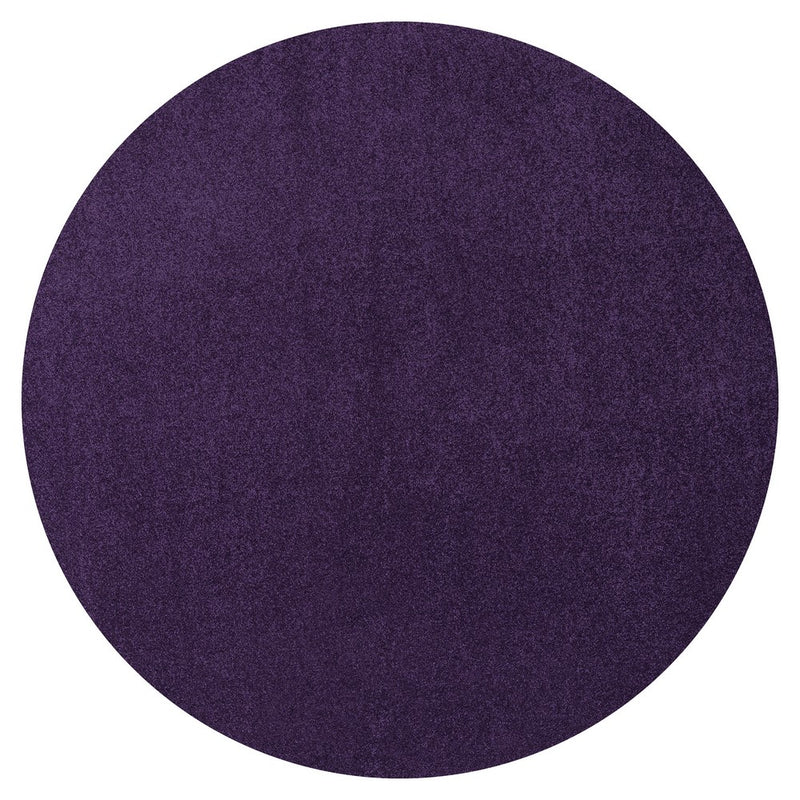 Haze Solid Low-pile Area Rug Purple