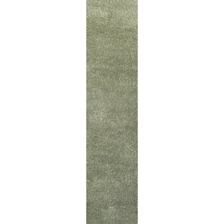Haze Solid Low-pile Area Rug Green