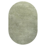 Haze Solid Low-pile Area Rug Green