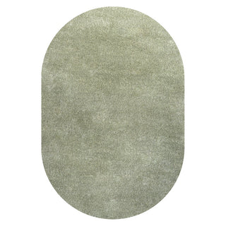 Haze Solid Low-pile Area Rug Green