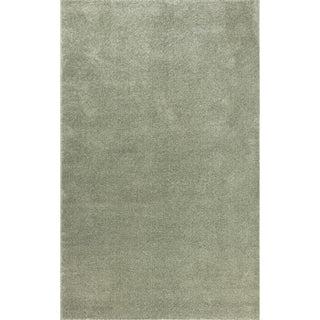 Haze Solid Low-pile Area Rug Green