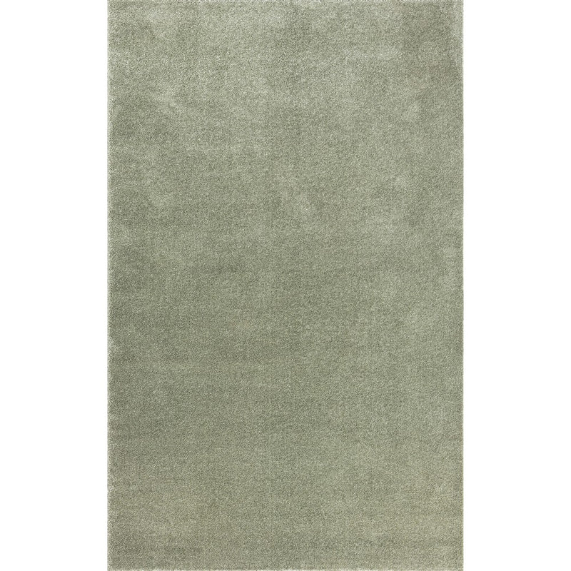 Haze Solid Low-pile Area Rug Green