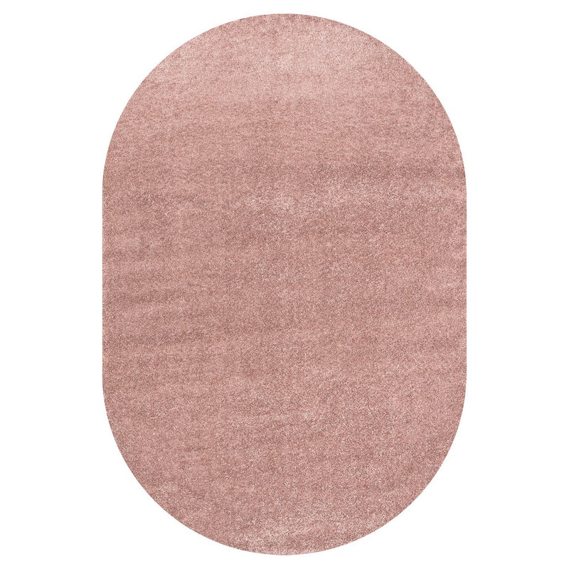 Haze Solid Low-pile Area Rug Pink