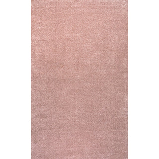 Haze Solid Low-pile Area Rug Pink