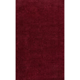 Haze Solid Low-pile Area Rug Dark Red