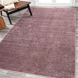 Haze Solid Low-pile Area Rug Light Purple