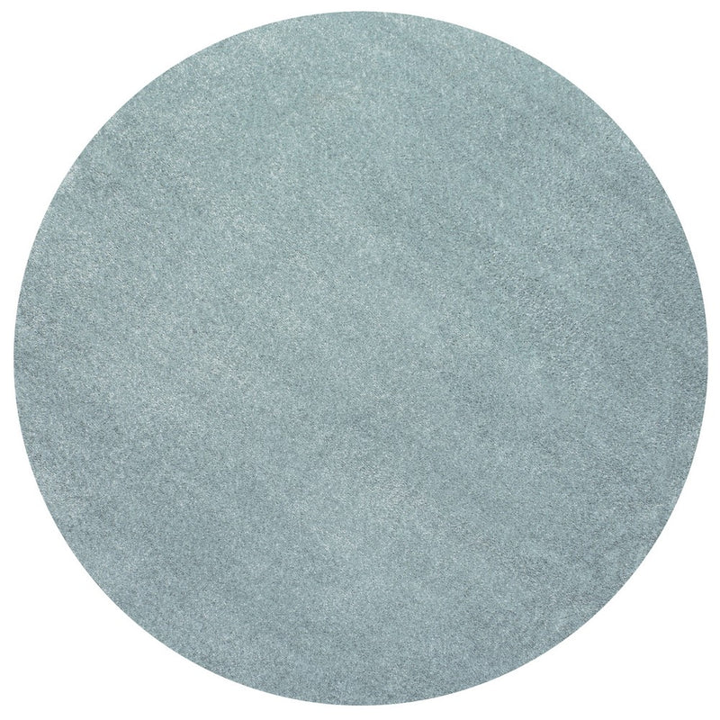 Haze Solid Low-pile Area Rug Light Blue