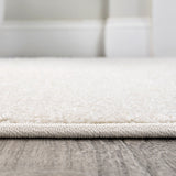 Haze Solid Low-pile Area Rug Cream