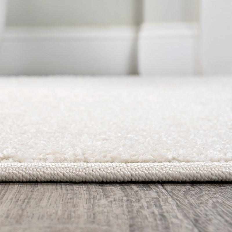 Haze Solid Low-pile Area Rug Cream