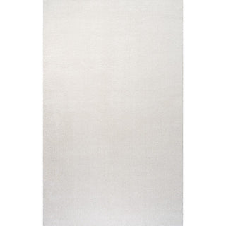 Haze Solid Low-pile Area Rug Cream