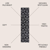 Tumbling Blocks Modern Geometric Area Rug 2