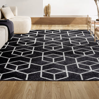 Tumbling Blocks Modern Geometric Area Rug 2