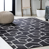 Tumbling Blocks Modern Geometric Area Rug