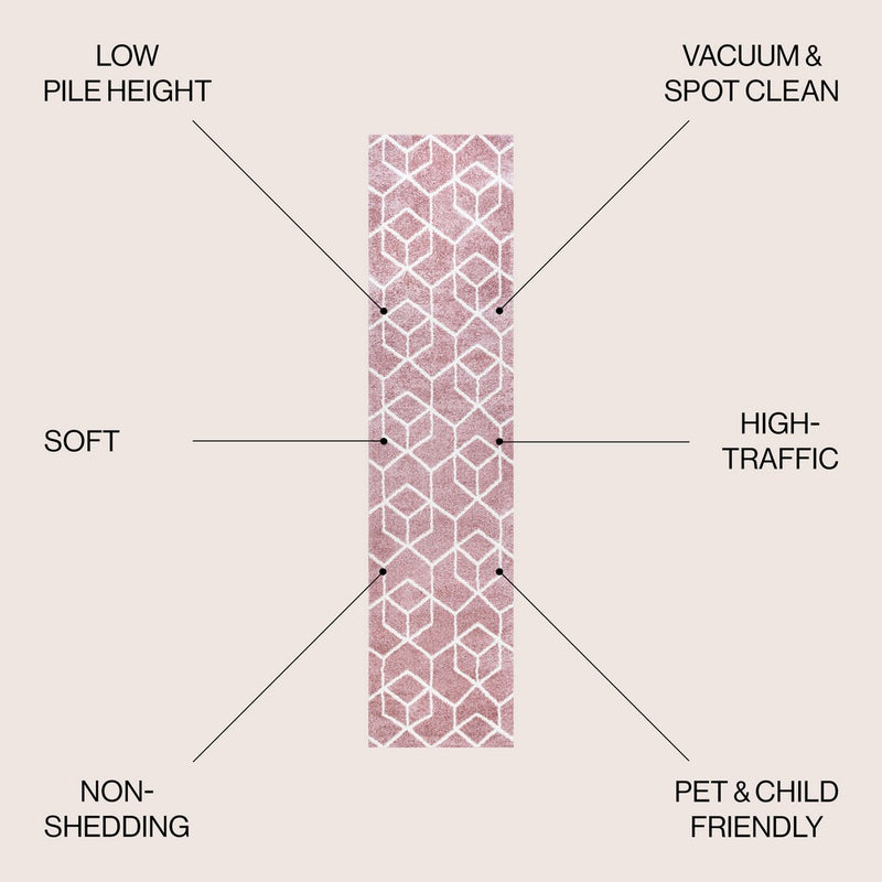 Tumbling Blocks Modern Geometric Area Rug 2