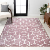 Tumbling Blocks Modern Geometric Area Rug