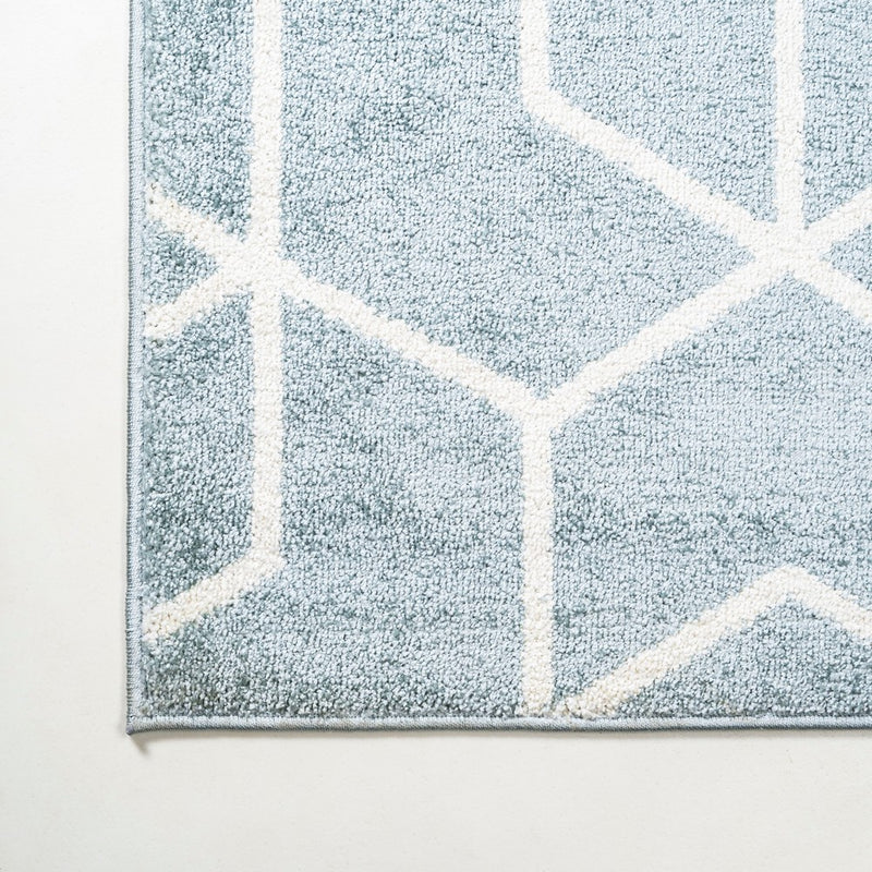 Tumbling Blocks Modern Geometric Area Rug