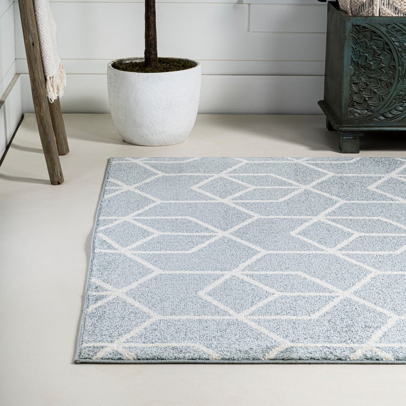 Tumbling Blocks Modern Geometric Area Rug