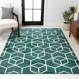 Tumbling Blocks Modern Geometric Area Rug