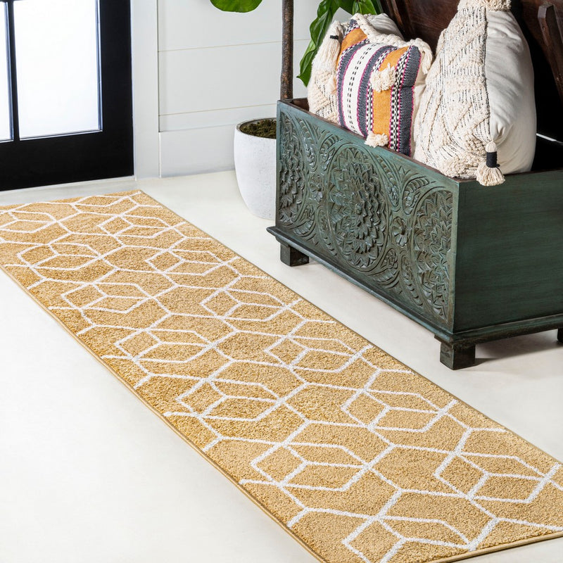 Tumbling Blocks Modern Geometric Area Rug 2