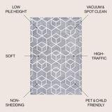 Tumbling Blocks Modern Geometric Area Rug 2