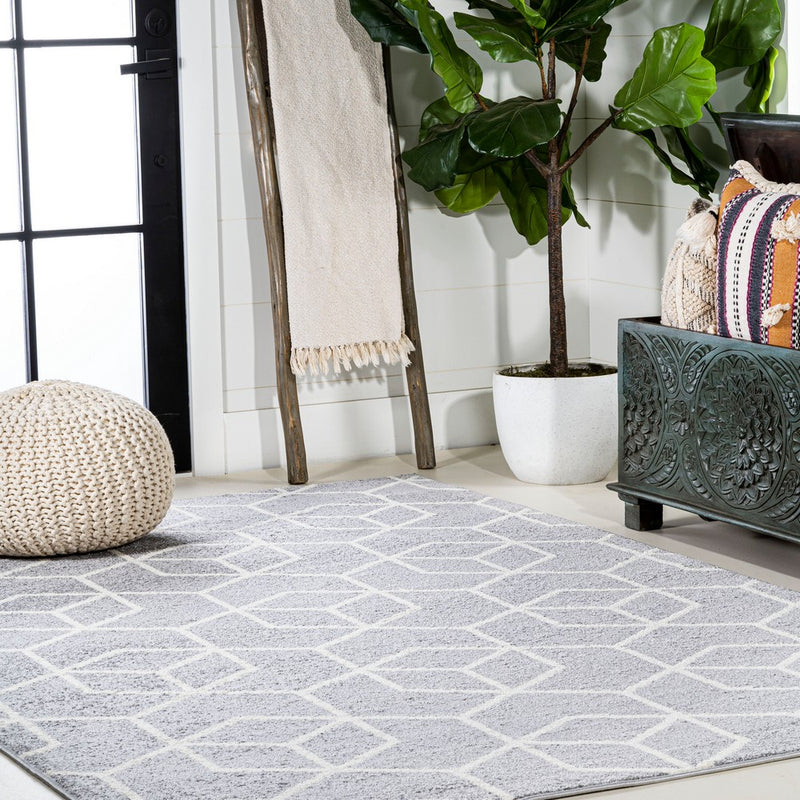 Tumbling Blocks Modern Geometric Area Rug 2