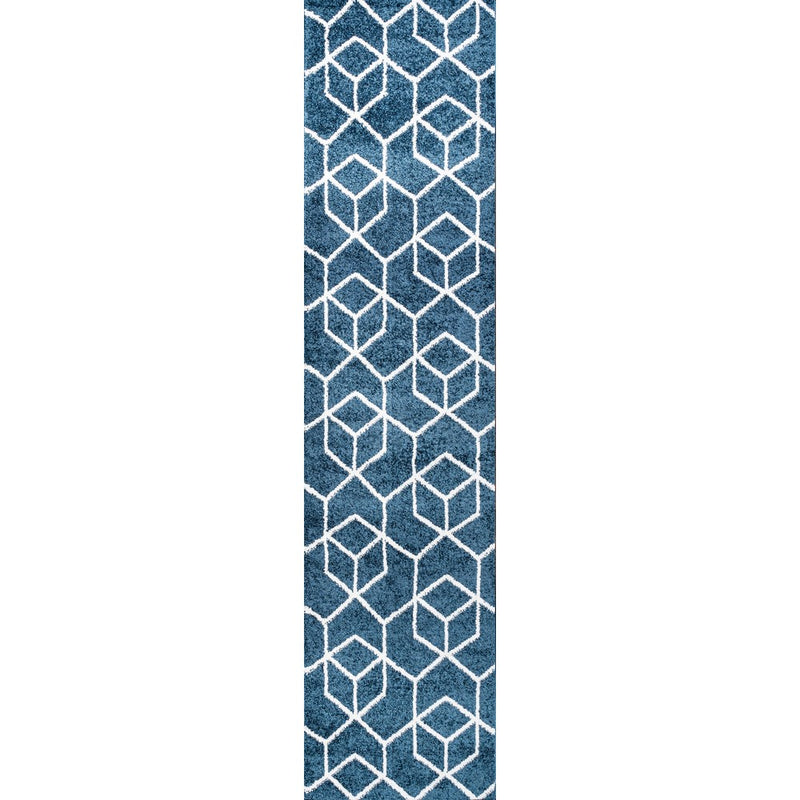 Tumbling Blocks Modern Geometric Area Rug 2