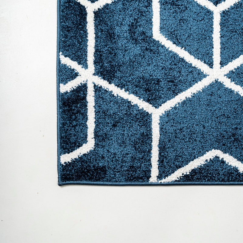 Tumbling Blocks Modern Geometric Area Rug 2