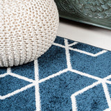Tumbling Blocks Modern Geometric Area Rug 2