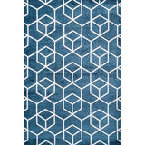 Tumbling Blocks Modern Geometric Area Rug