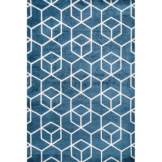 Tumbling Blocks Modern Geometric Area Rug
