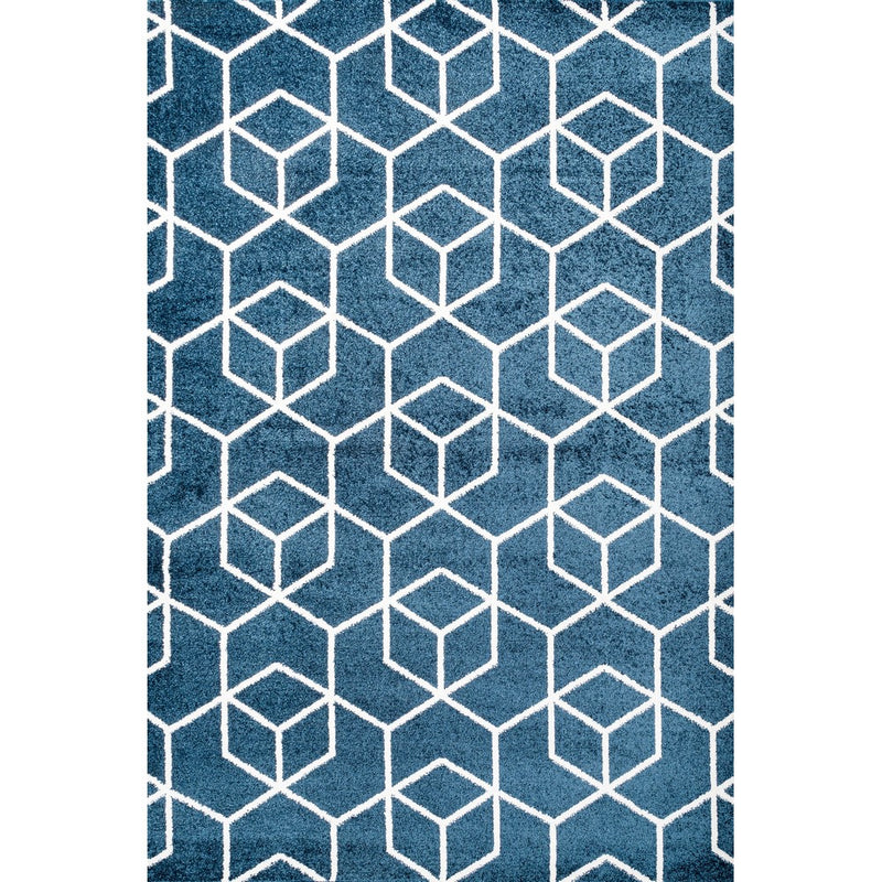 Tumbling Blocks Modern Geometric Area Rug 2